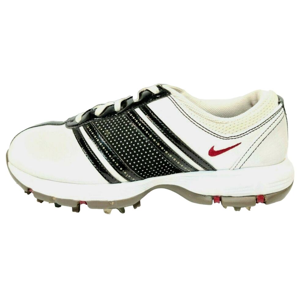 Nike Women's Black & White Size 6 Golf Shoes 317622-162
